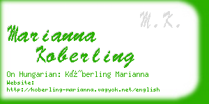 marianna koberling business card